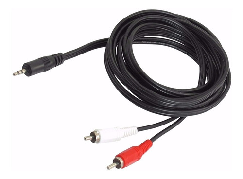 CABLE AUXILIAR 2 A 1 1.5M EN BOLSA AUDIO Y VIDEO